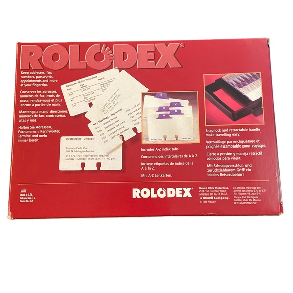 🎉🎈HOST PIC🎉🎈VINTAGE NEW OLD STOCK ROLODEX MOBILE CARD FILE 🎉🎈 - Picture 2 of 7